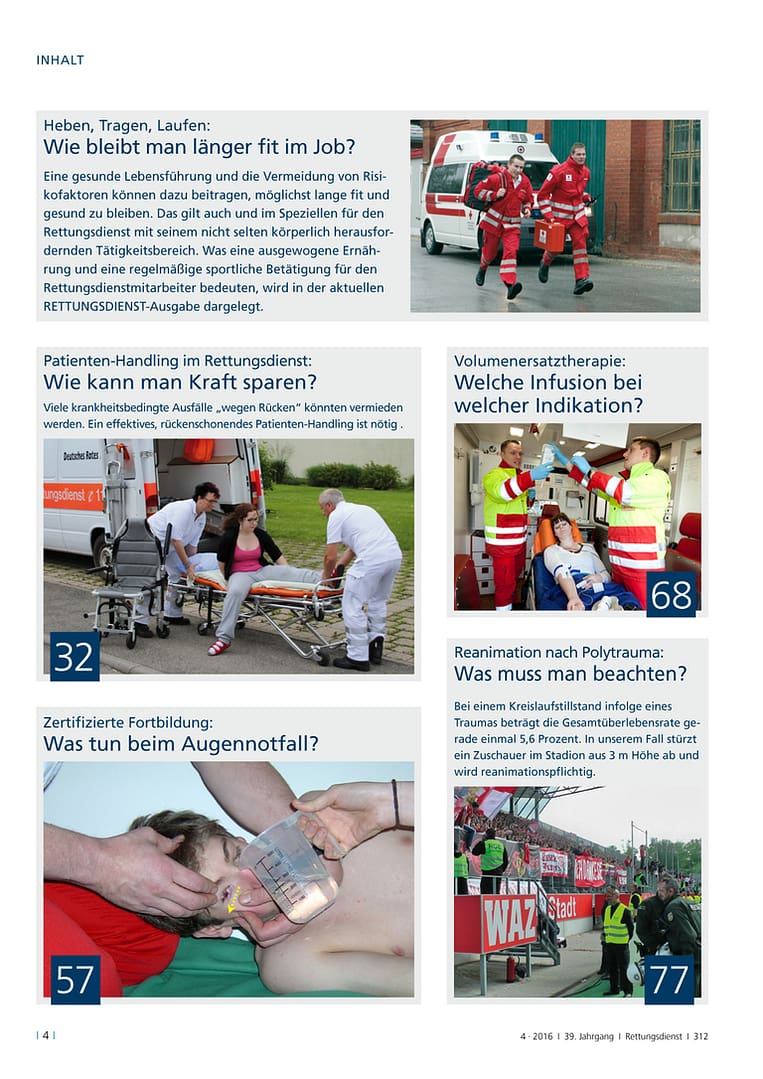RETTUNGSDIENST 04/2016