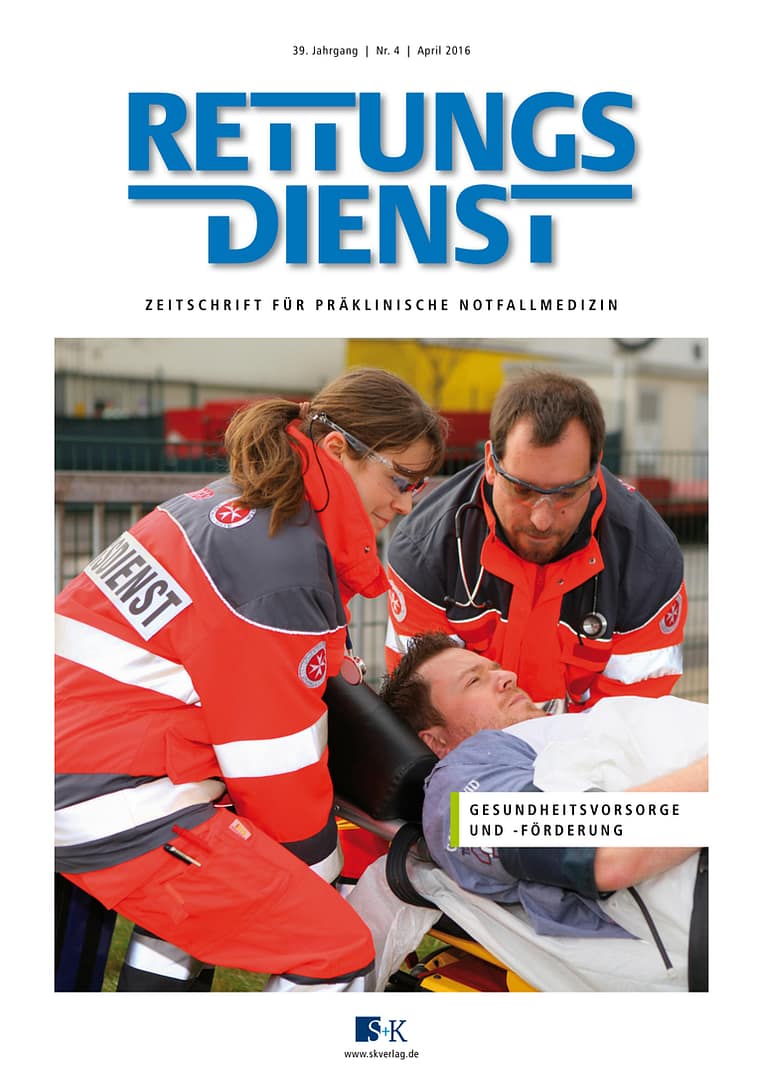 RETTUNGSDIENST 04/2016