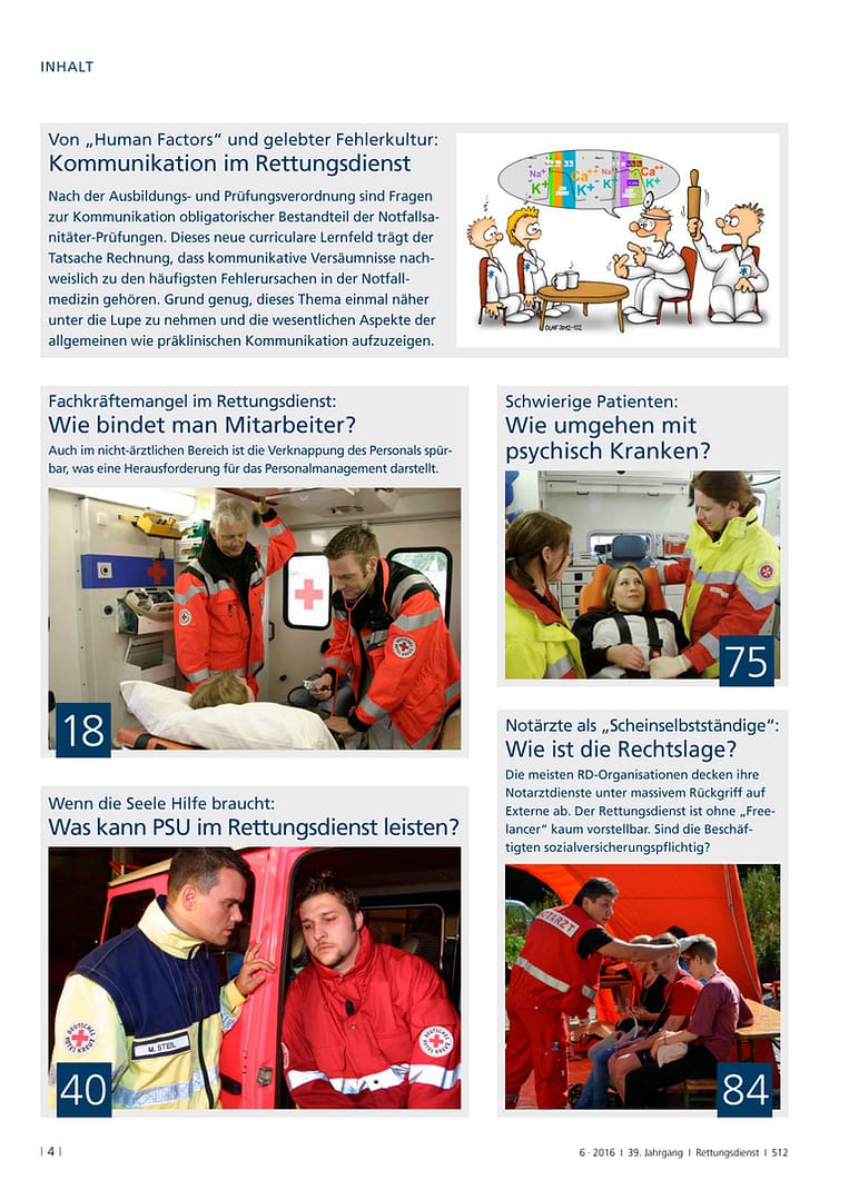 RETTUNGSDIENST 06/2016