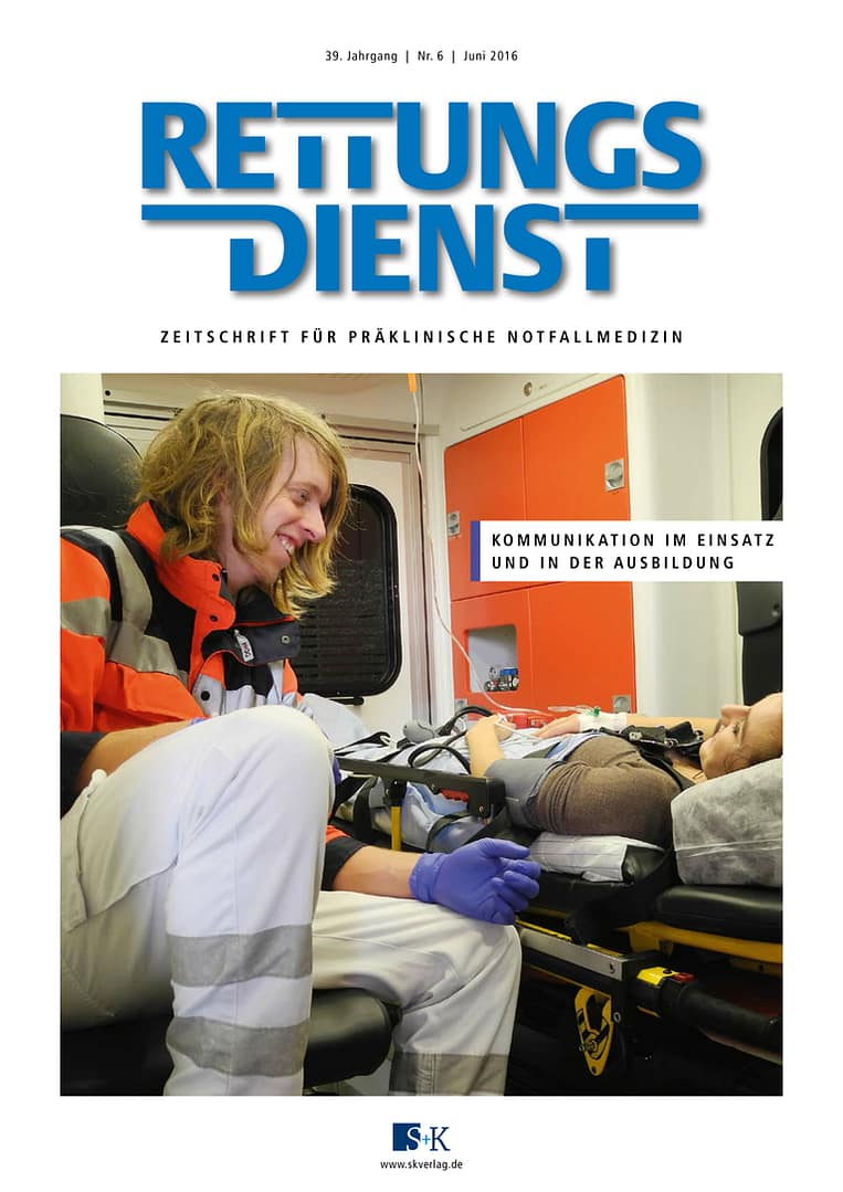 RETTUNGSDIENST 07/2016
