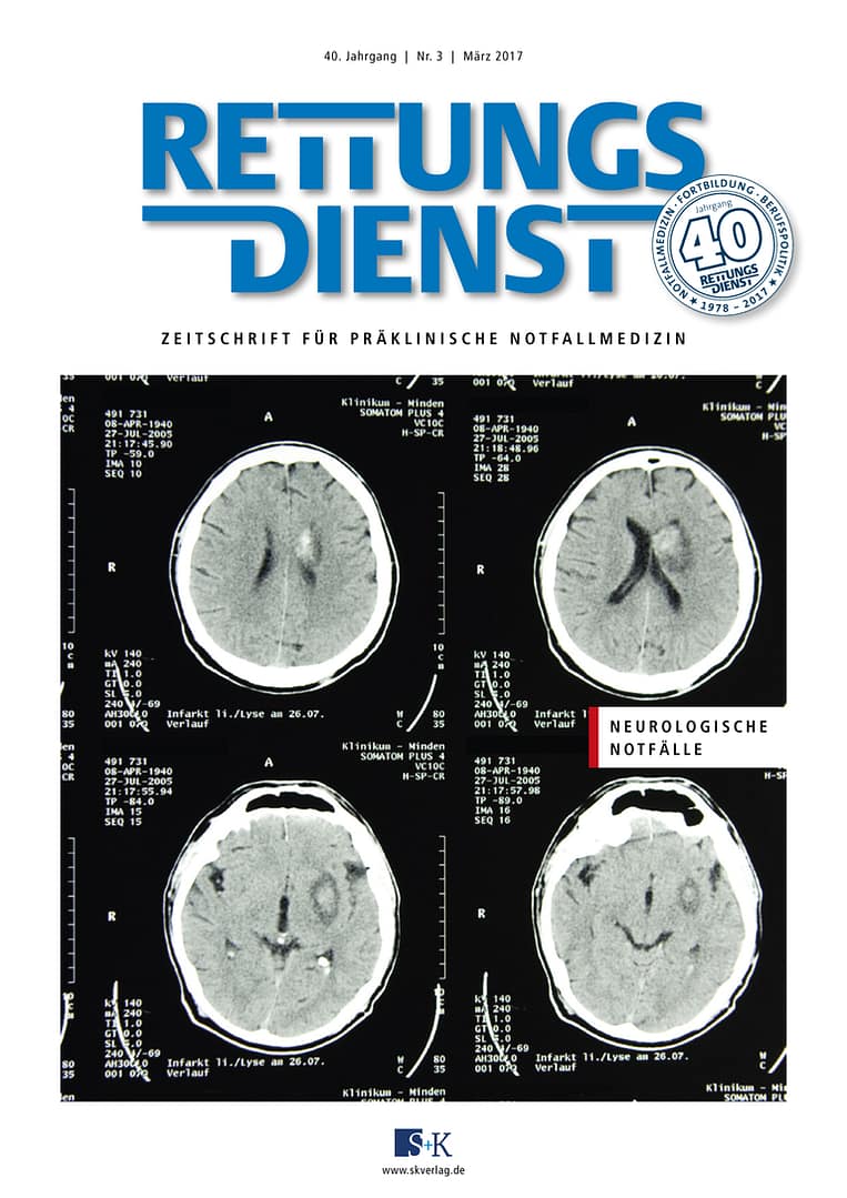 Rettungsdienst 3/2017 - Neurologische Notfälle