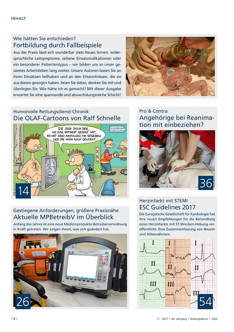 Rettungsdienst 11/2017 - Notfallpraxis