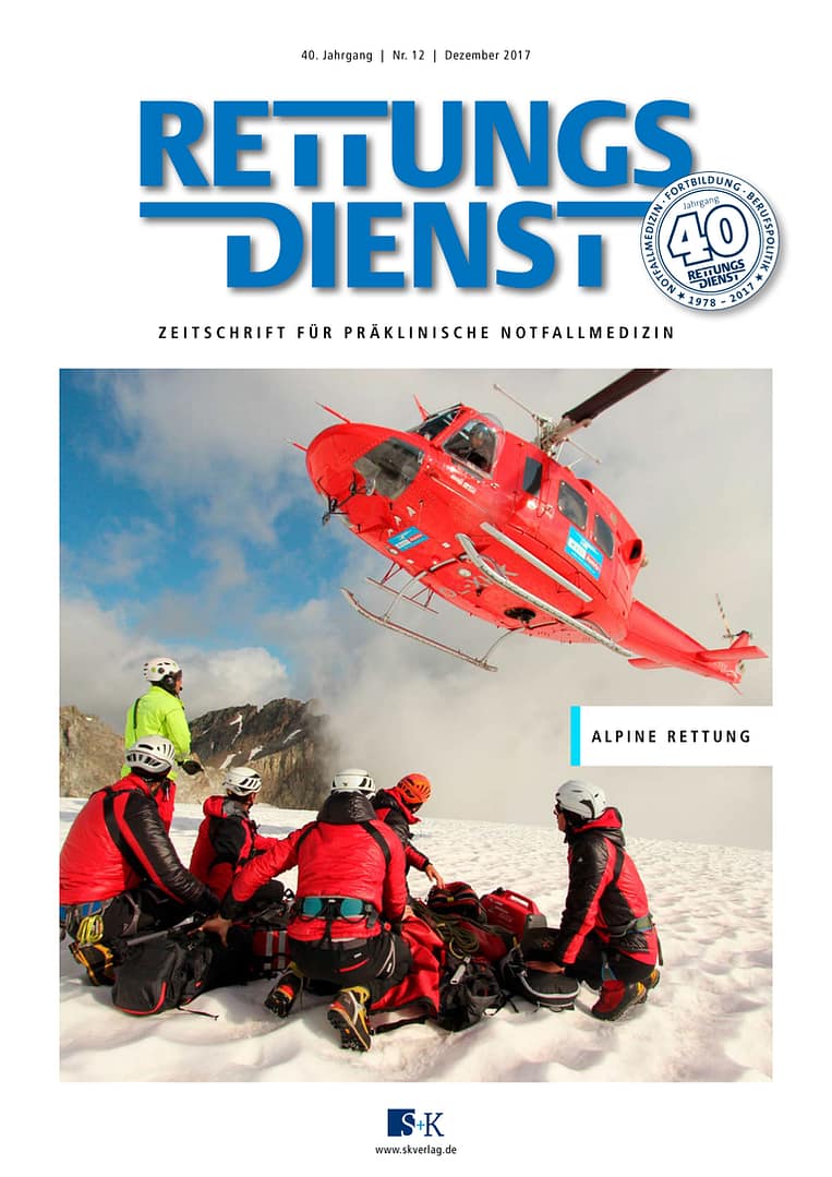 Rettungsdienst 12/2017 - Alpine Rettung