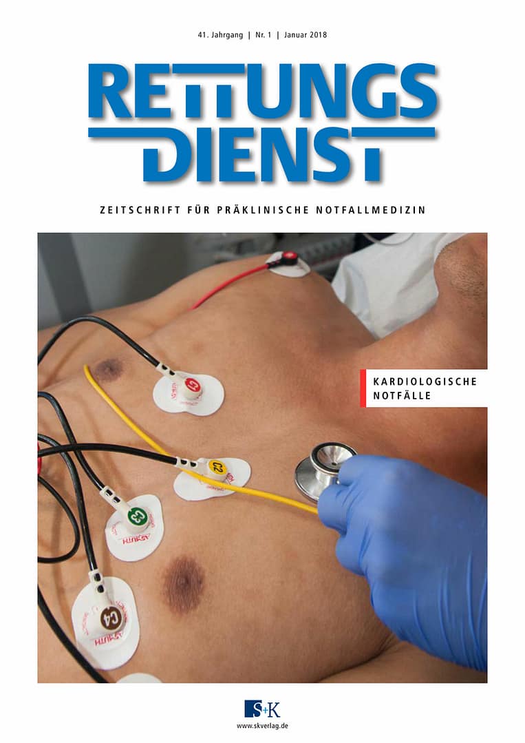 Rettungsdienst 1/2018 - Kardiologische Notfälle