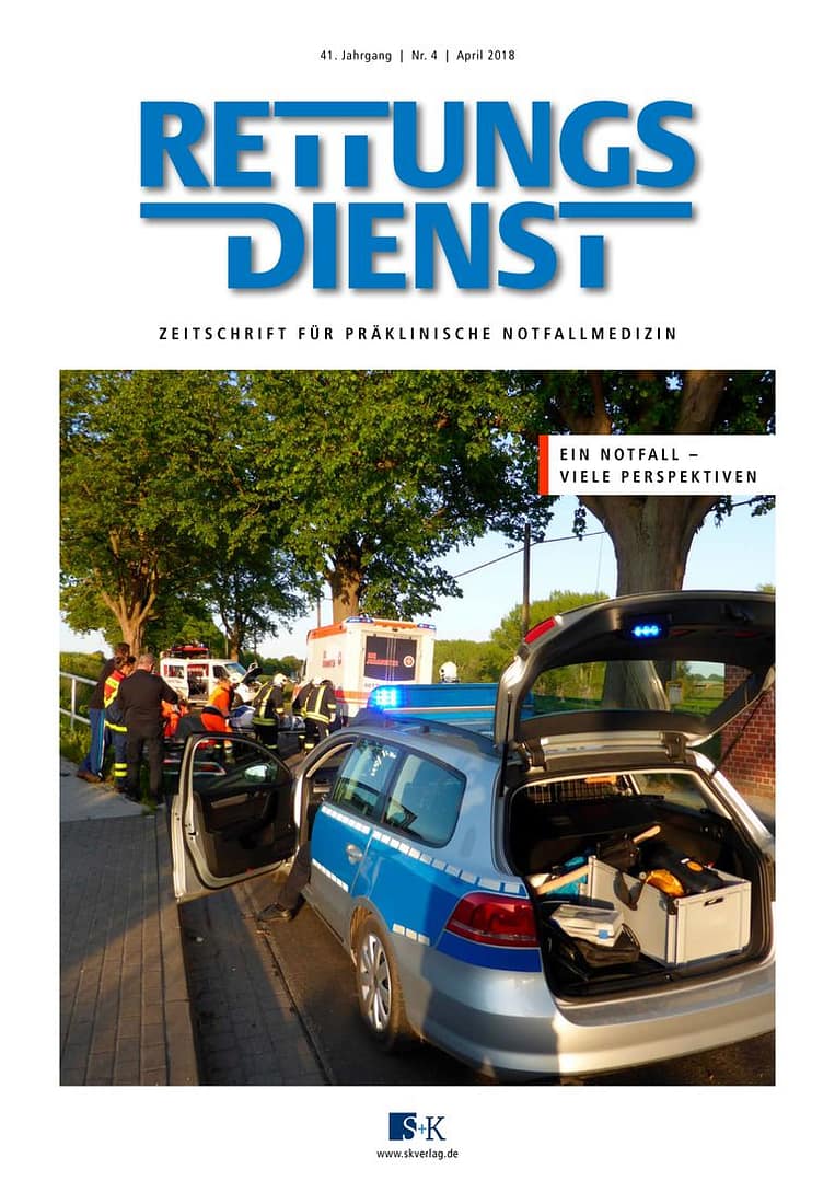 Rettungsdienst 4/2018 - Ein Notfall – viele Perspektiven