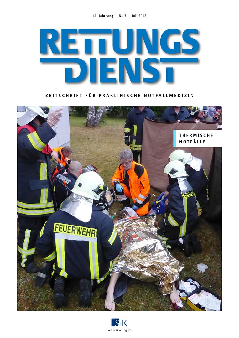 Rettungsdienst 7/2018 - Thermische Notfälle