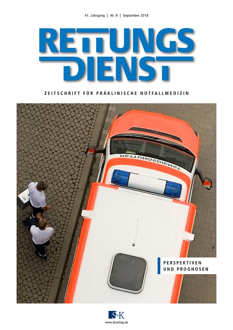 Rettungsdienst 9/2018 - Perspektiven und Prognosen