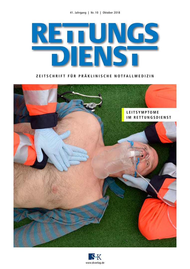 Rettungsdienst 10/2018 - Leitsymptome im Rettungsdienst