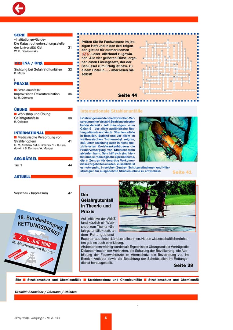 SEG MAGAZIN 05/1998