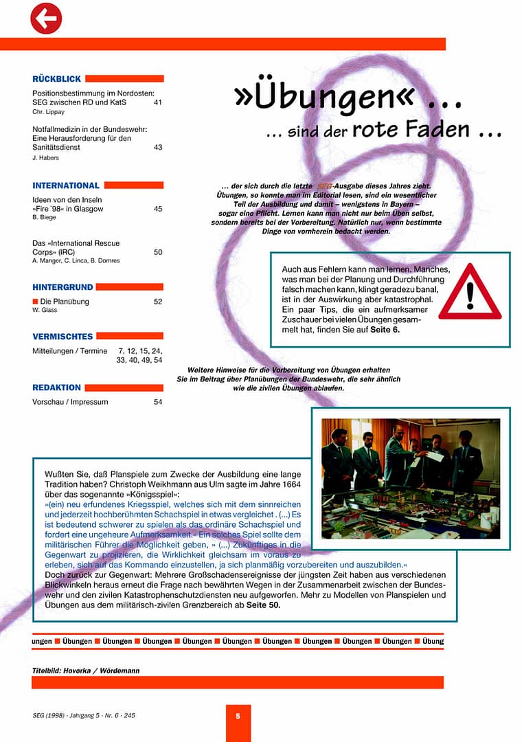 SEG MAGAZIN 01/1999