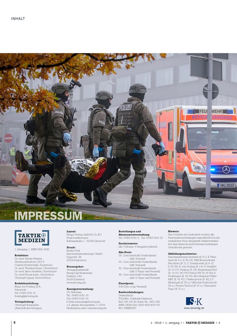 TAKTIK+MEDIZIN 01/2018 - Die Medics der GSG 9 (e-Journal) [Digital] – Bild 4
