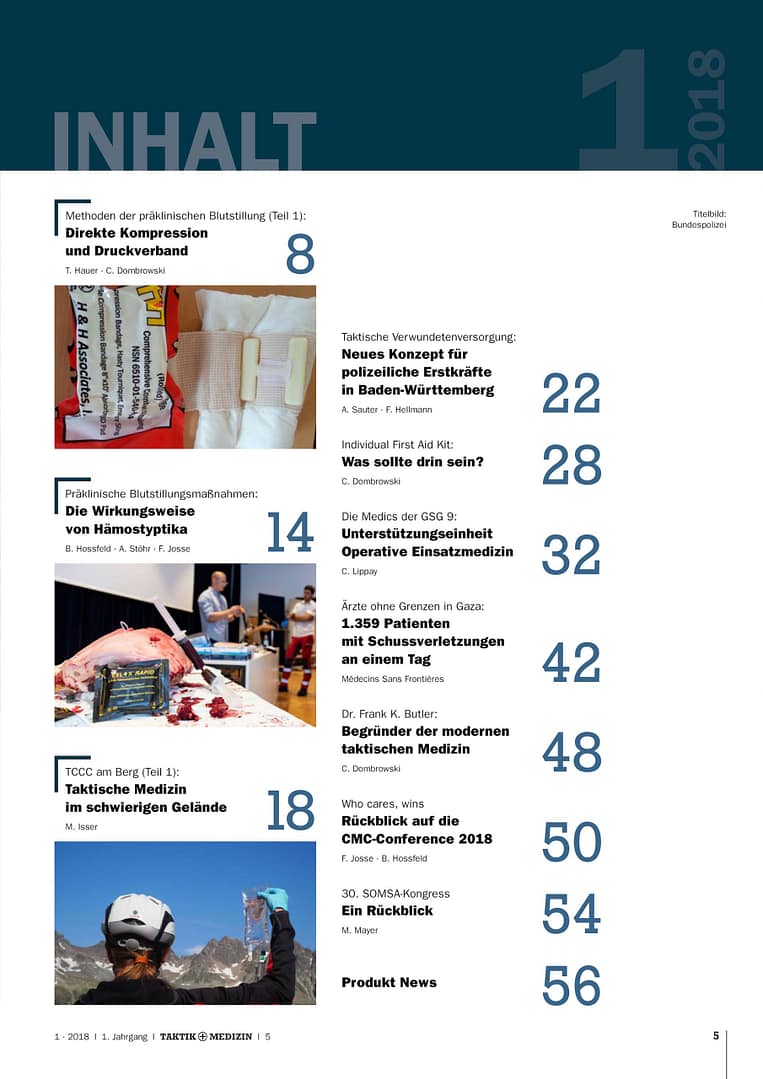 TAKTIK+MEDIZIN 01/2018 - Die Medics der GSG 9 (e-Journal) [Digital] – Bild 2