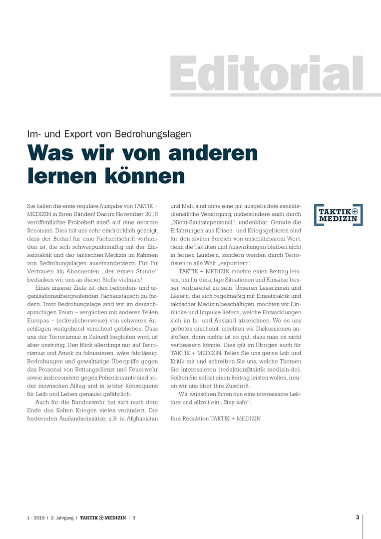 TAKTIK+MEDIZIN 01/2019 - EKO COBRA (e-Journal) [Digital] – Bild 2