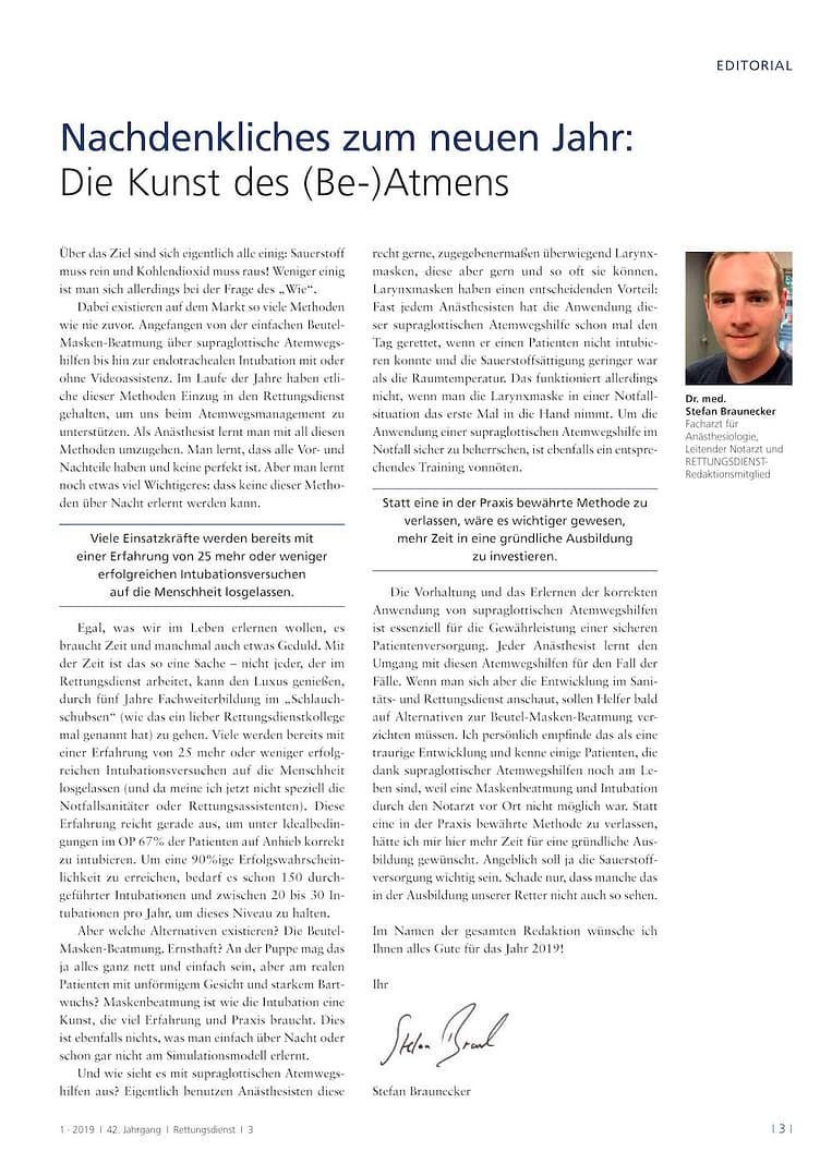 Rettungsdienst 1/2019 - Medikamentengabe im Rettungsdienst (e-Journal) [Digital] – Bild 2