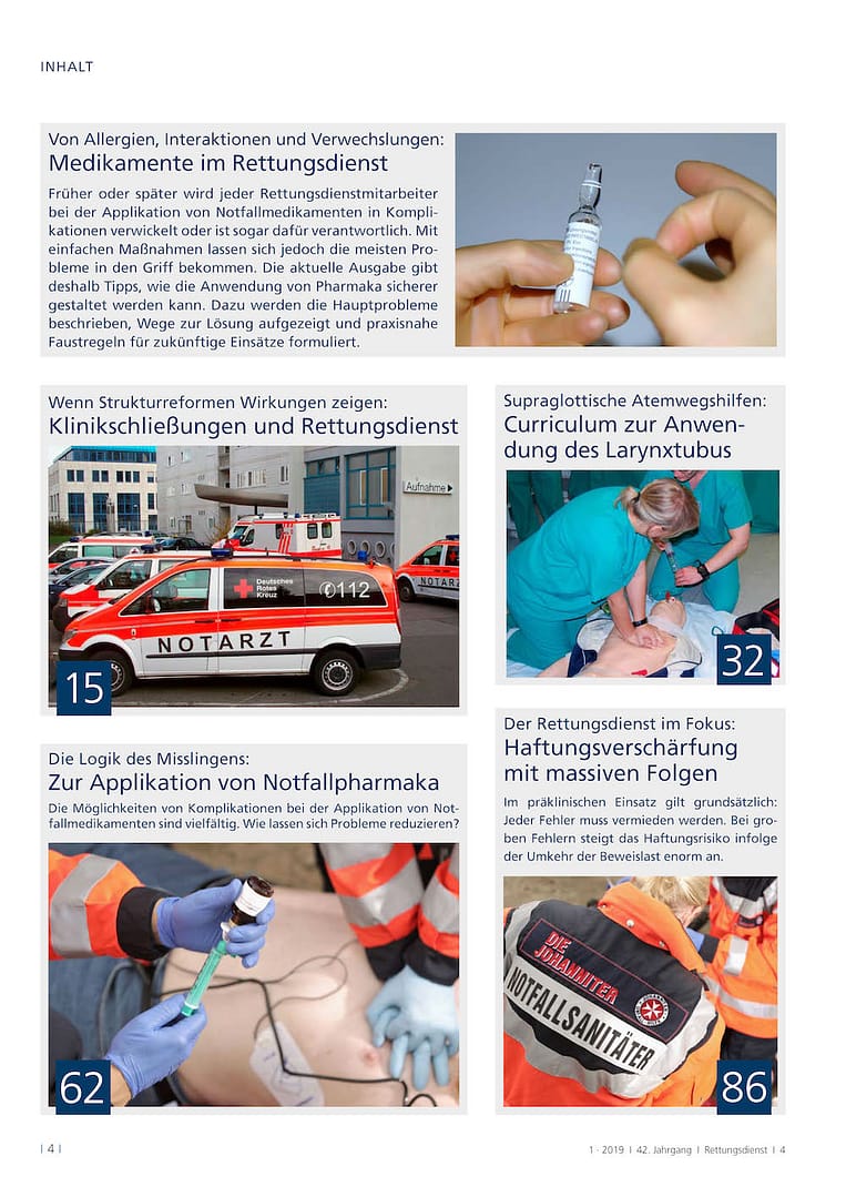 Rettungsdienst 1/2019 - Medikamentengabe im Rettungsdienst (e-Journal) [Digital] – Bild 3