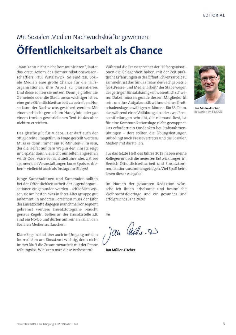 IM EINSATZ 06/2019 - Presse- und Medienarbeit (e-Journal) [Digital] – Bild 2