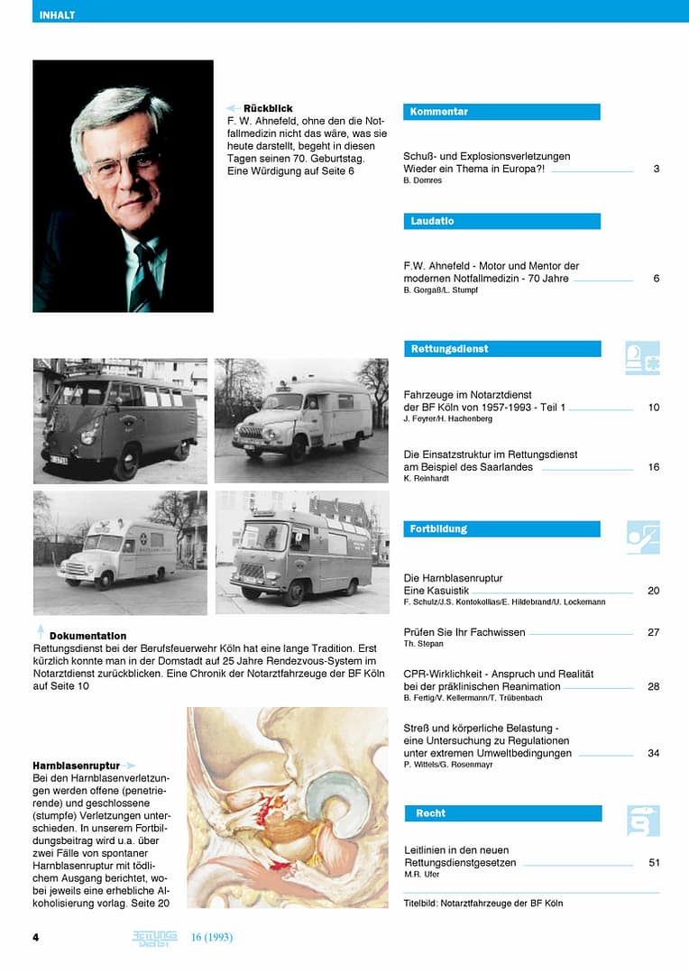 RETTUNGSDIENST 01/1994