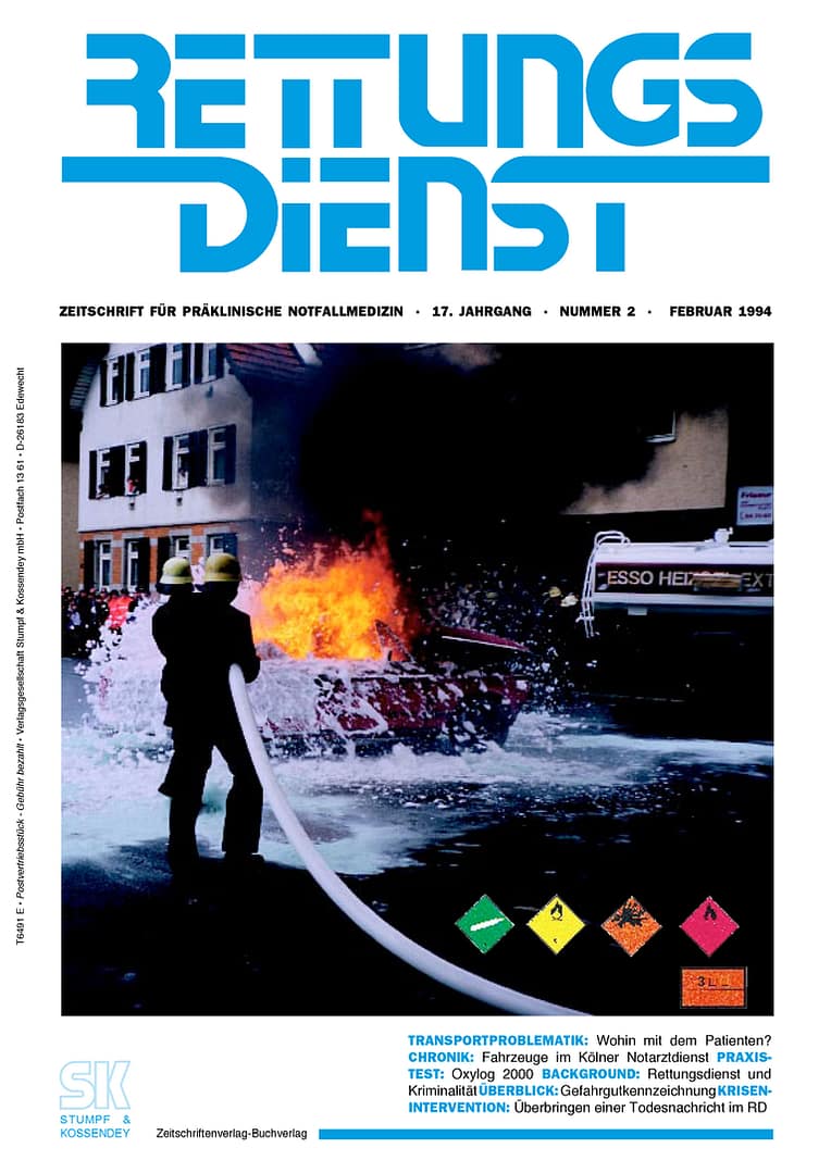 RETTUNGSDIENST 02/1994