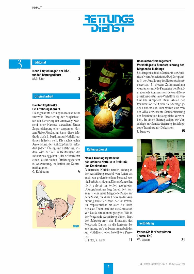 RETTUNGSDIENST 03/1995