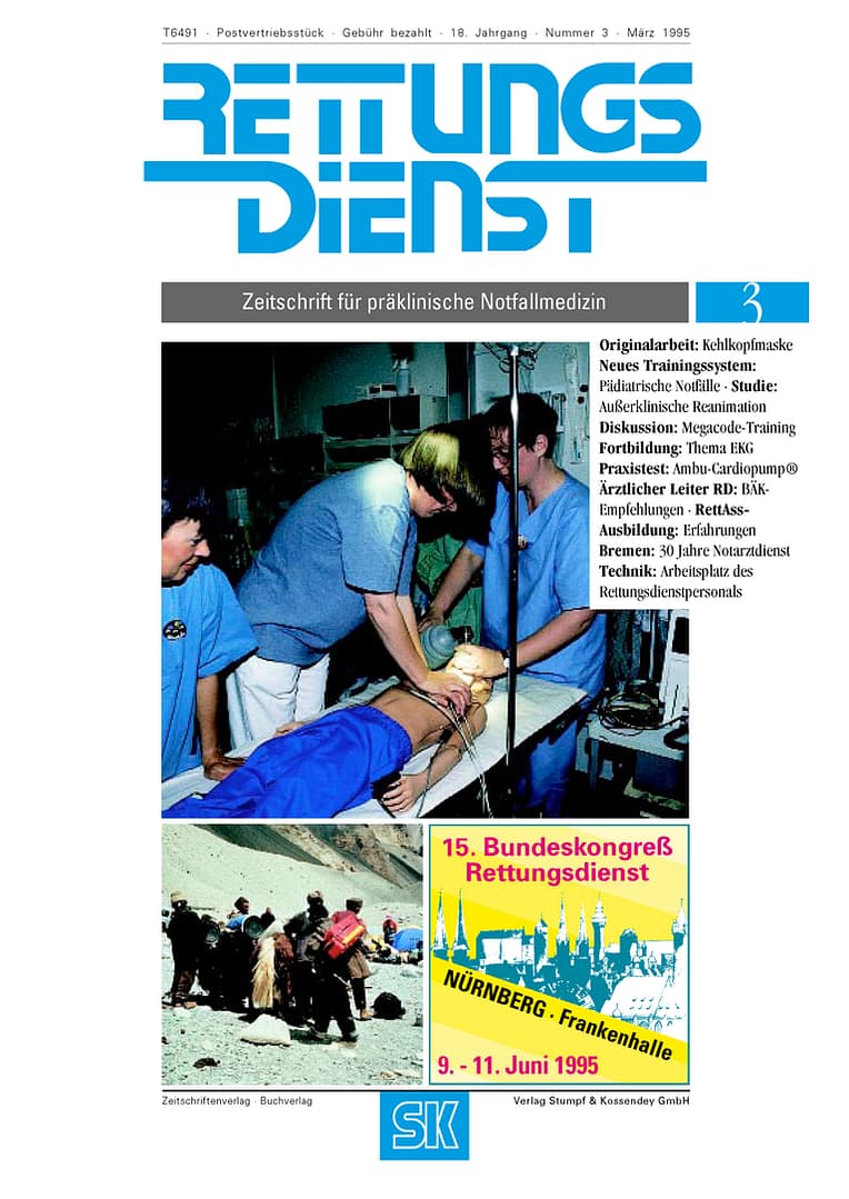 RETTUNGSDIENST 03/1995