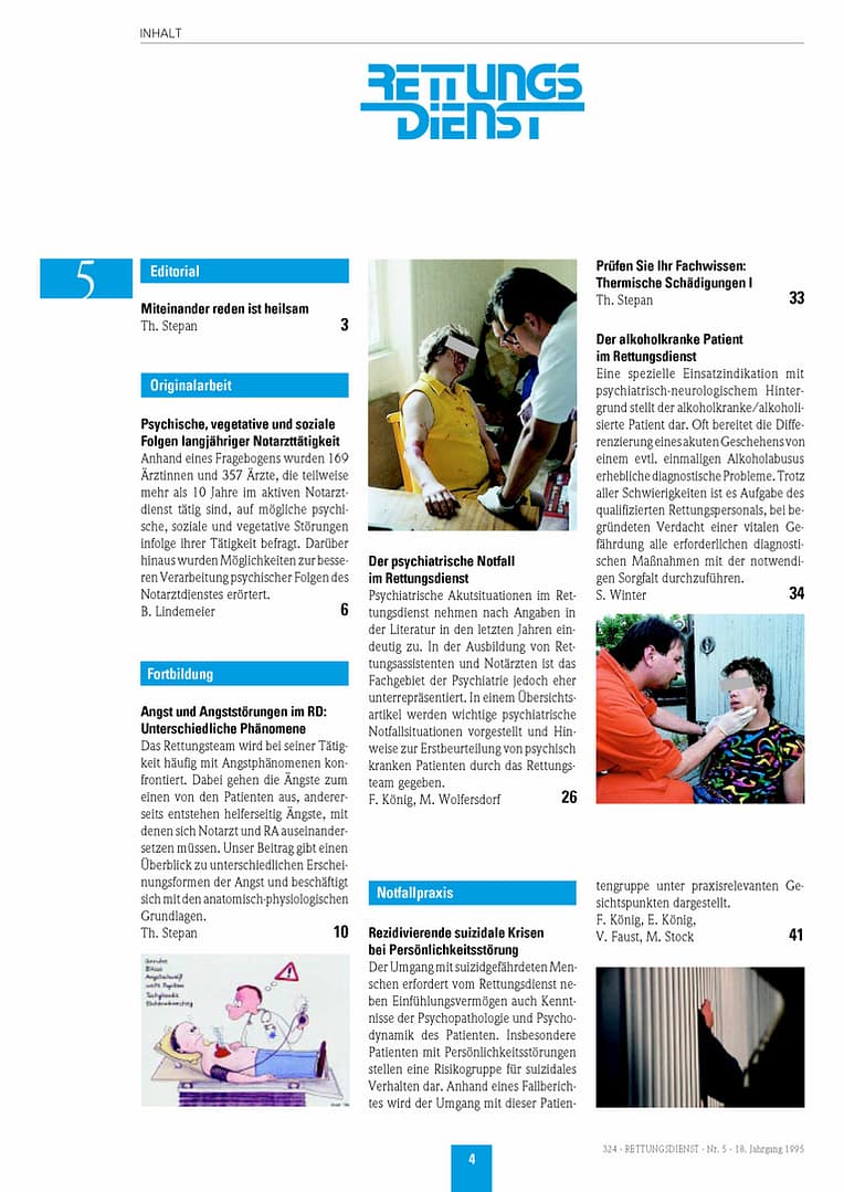 RETTUNGSDIENST 05/1995
