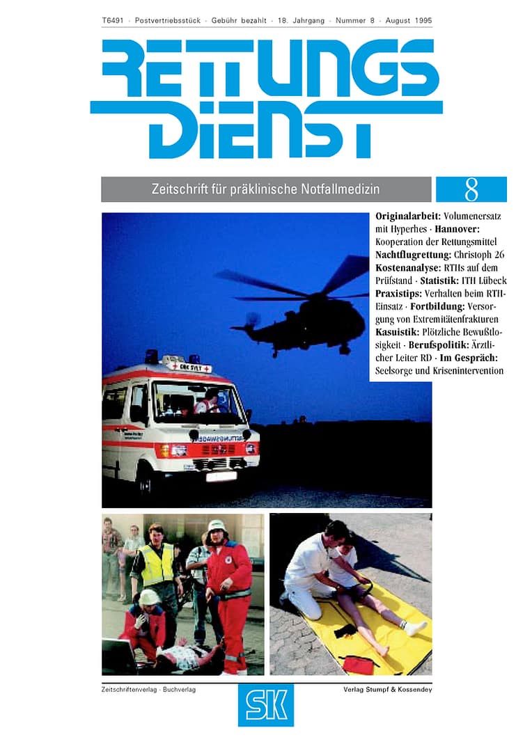 RETTUNGSDIENST 08/1995