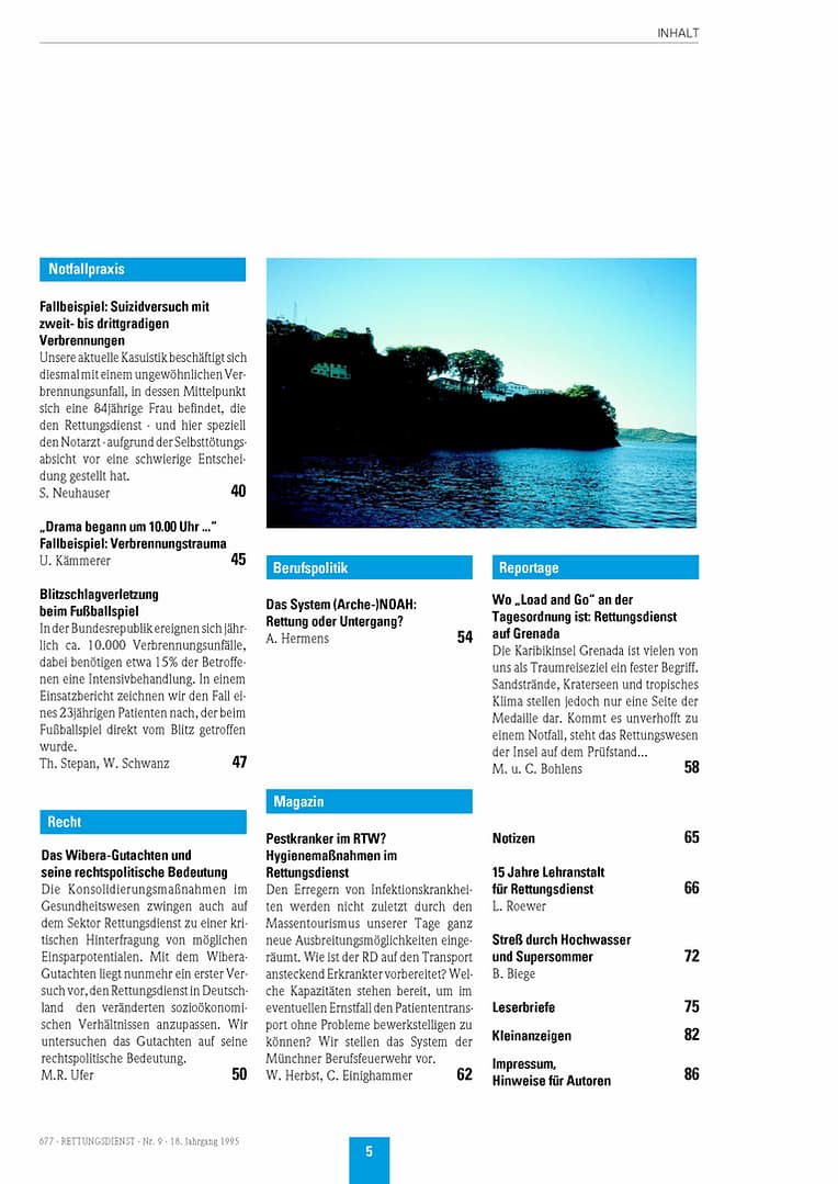 RETTUNGSDIENST 09/1995