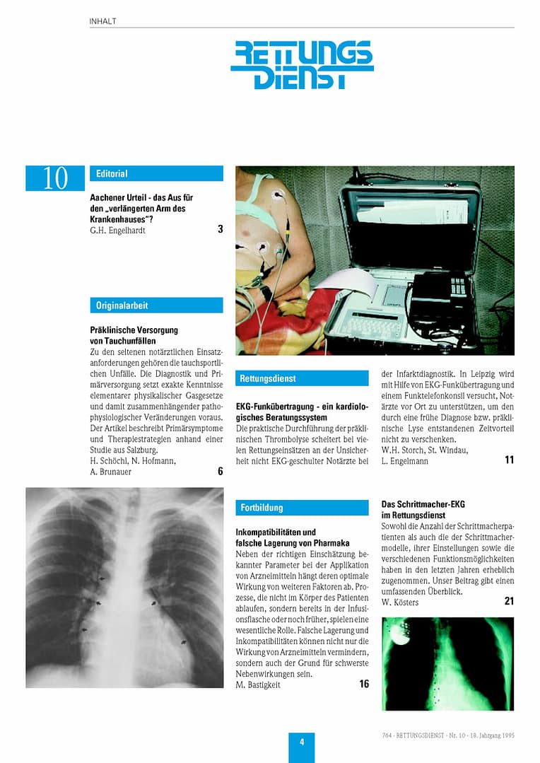 RETTUNGSDIENST 10/1995