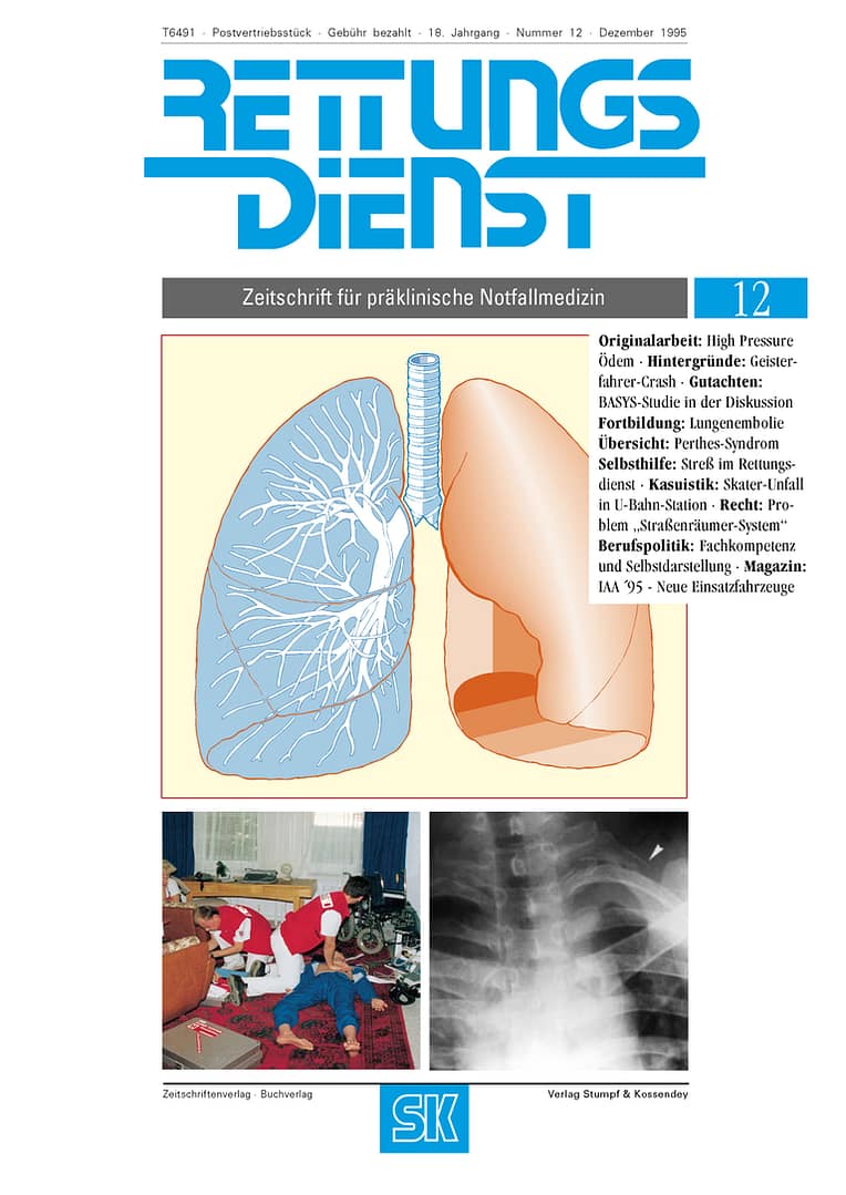 RETTUNGSDIENST 12/1995