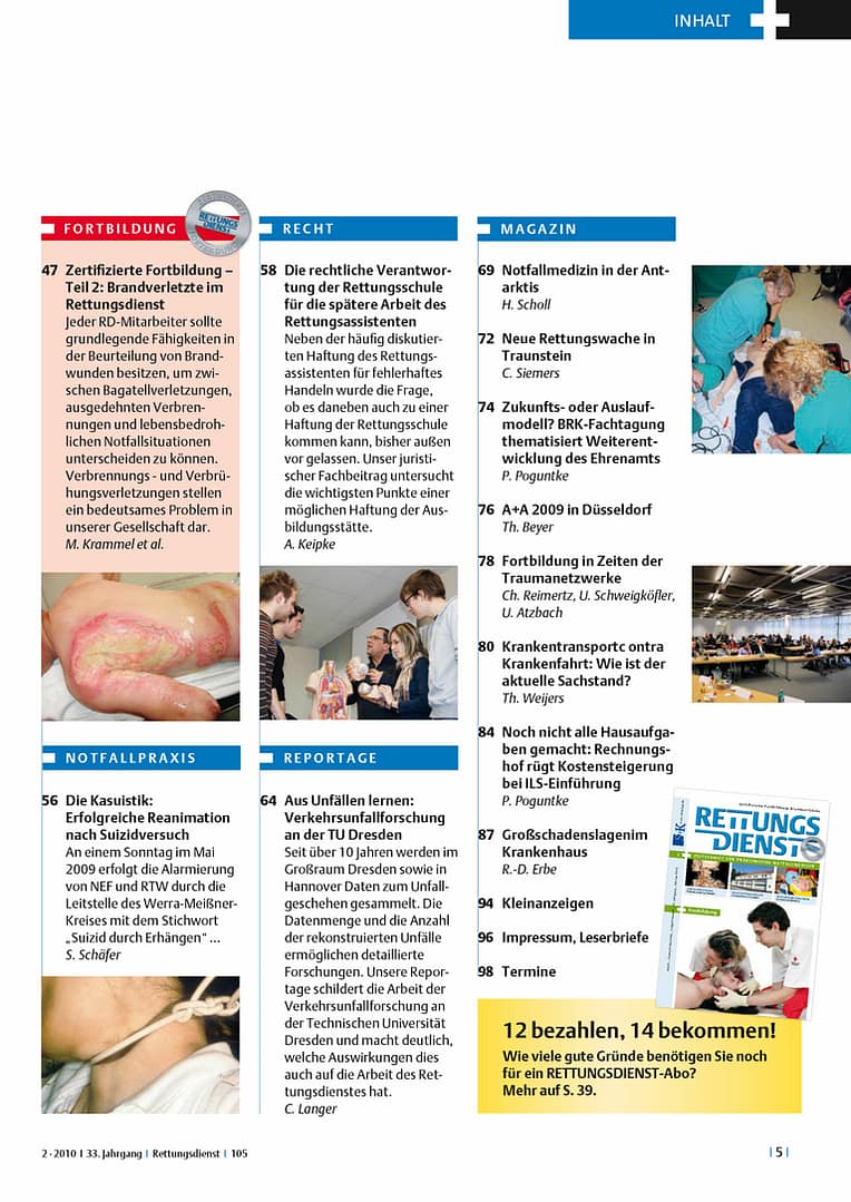 RETTUNGSDIENST 02/2010