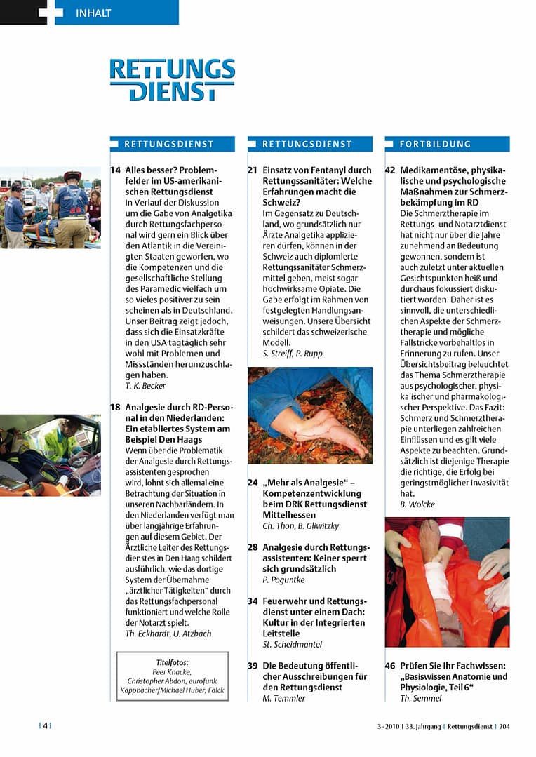 RETTUNGSDIENST 03/2010