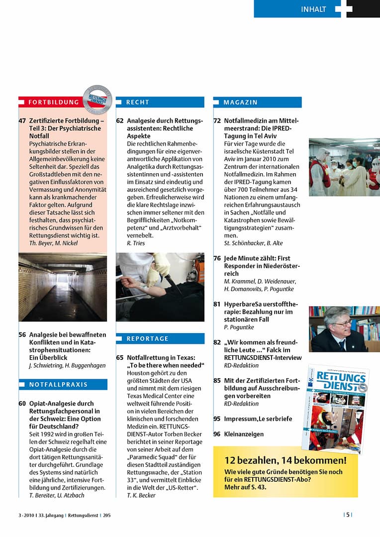 RETTUNGSDIENST 03/2010