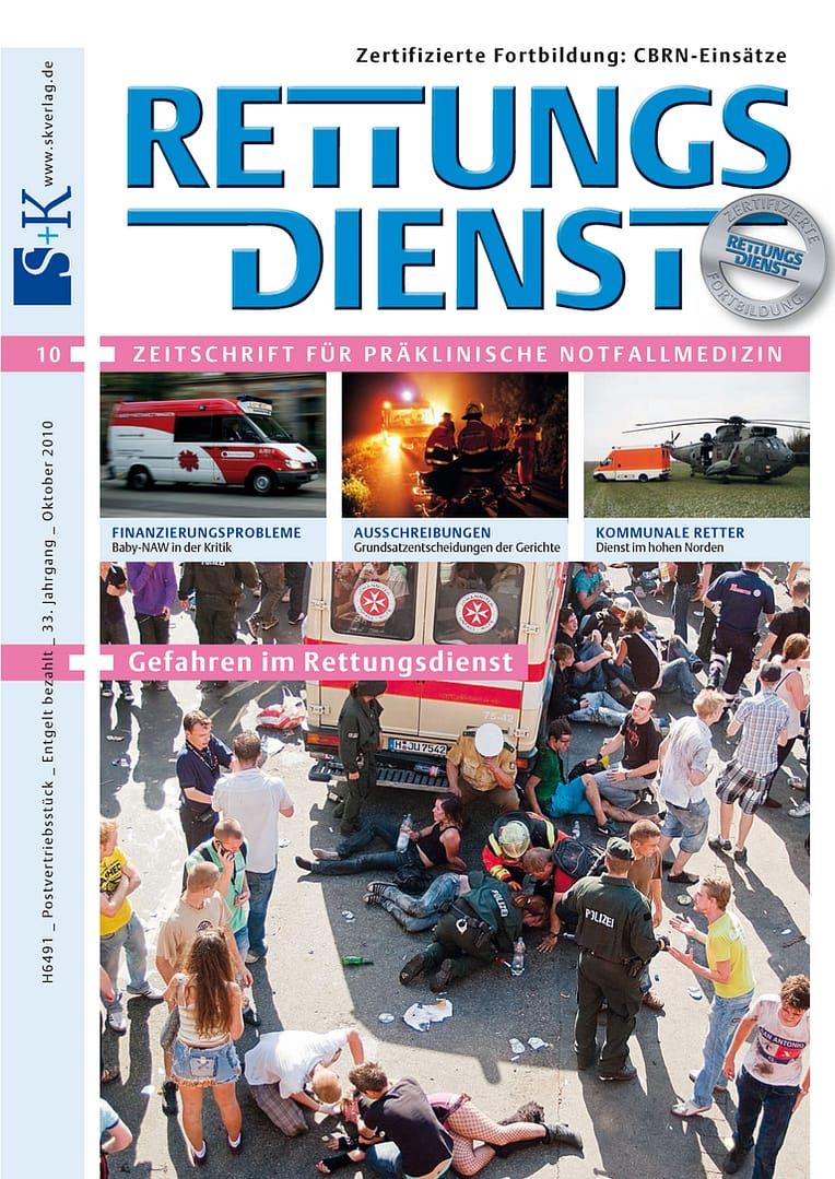 RETTUNGSDIENST 10/2010