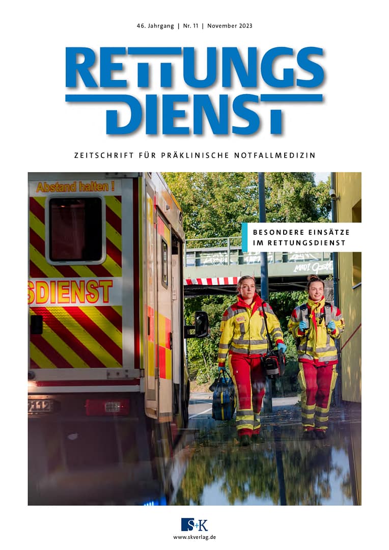 RETTUNGSDIENST 11/2023: Besondere Einsätze im Rettungsdienst