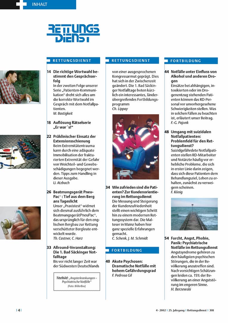 RETTUNGSDIENST 04/2002