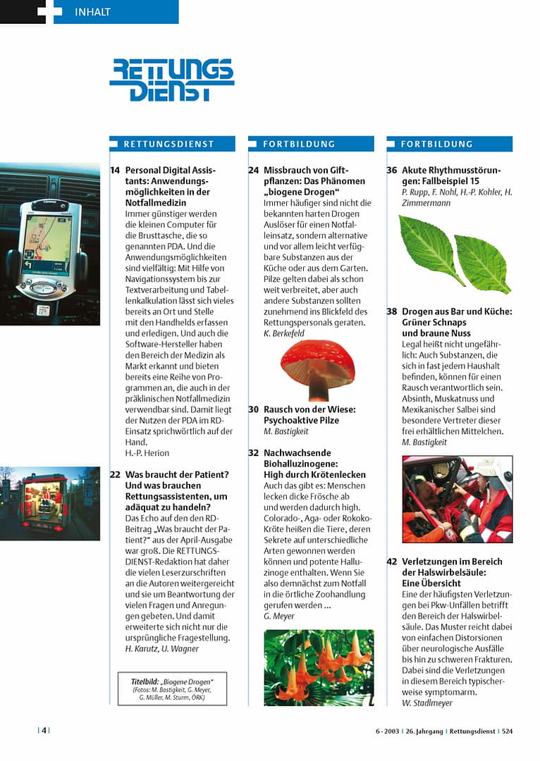 RETTUNGSDIENST 06/2003
