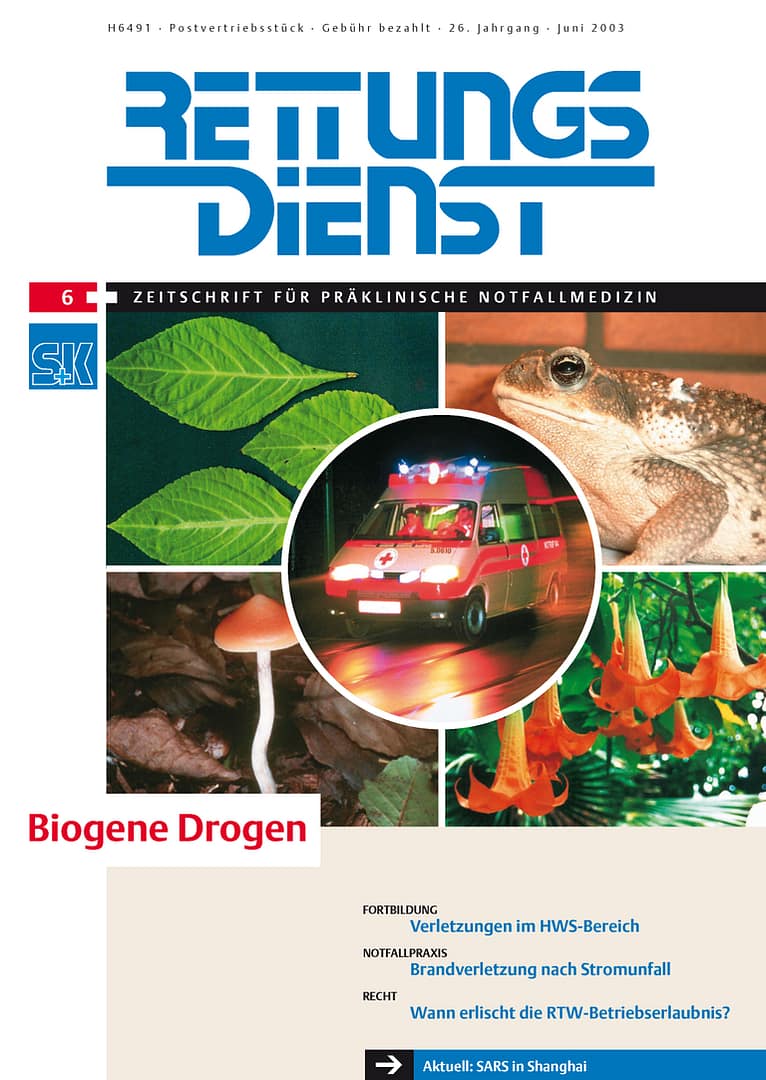 RETTUNGSDIENST 06/2003