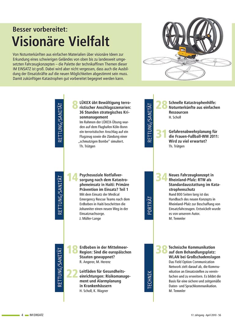 IM EINSATZ 02/2010 - Visionäre Vielfalt