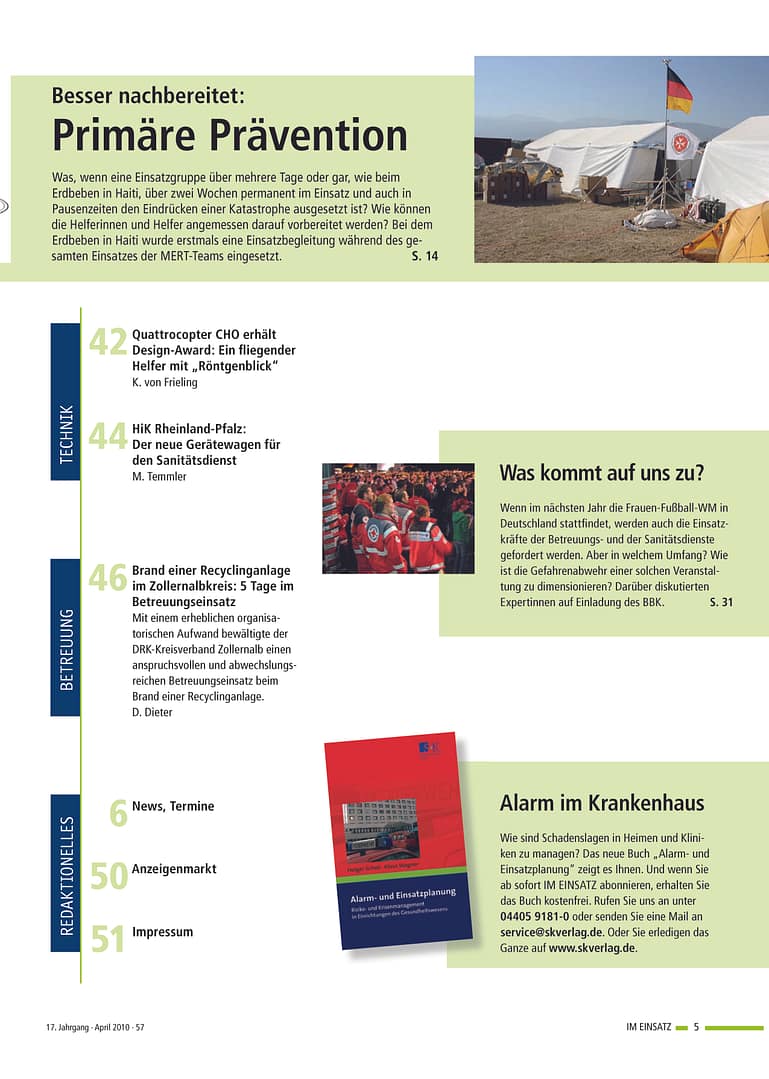 IM EINSATZ 02/2010 - Visionäre Vielfalt