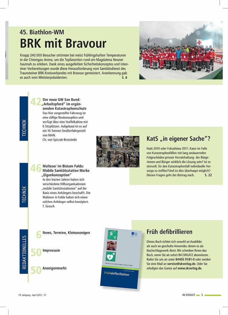 IM EINSATZ 02/2012 - Bürgerschaftliches Engagement und Wir-Gefühl