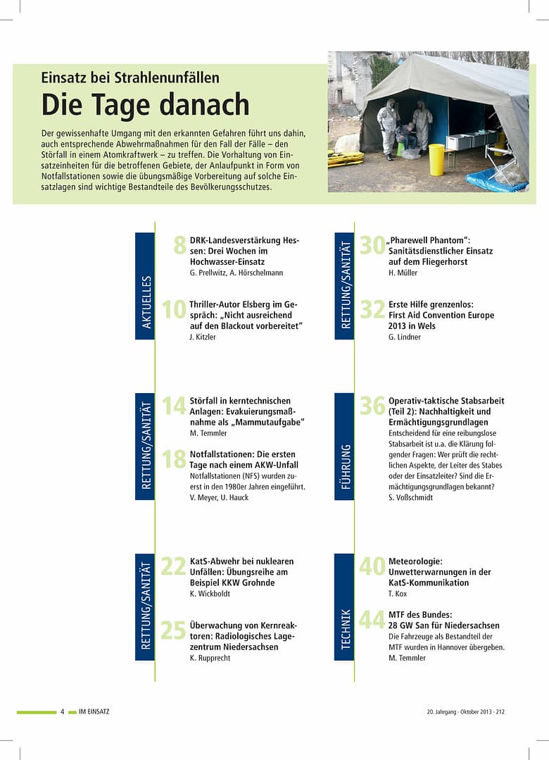 IM EINSATZ 04/2013 - MANV-Management