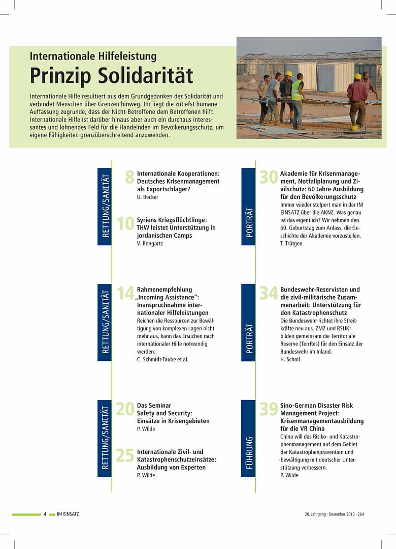 IM EINSATZ 05/2013 - Strahlennotfälle