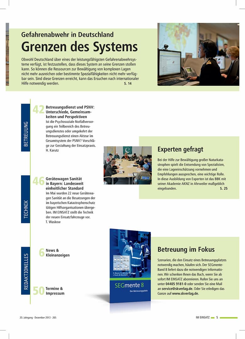 IM EINSATZ 05/2013 - Strahlennotfälle