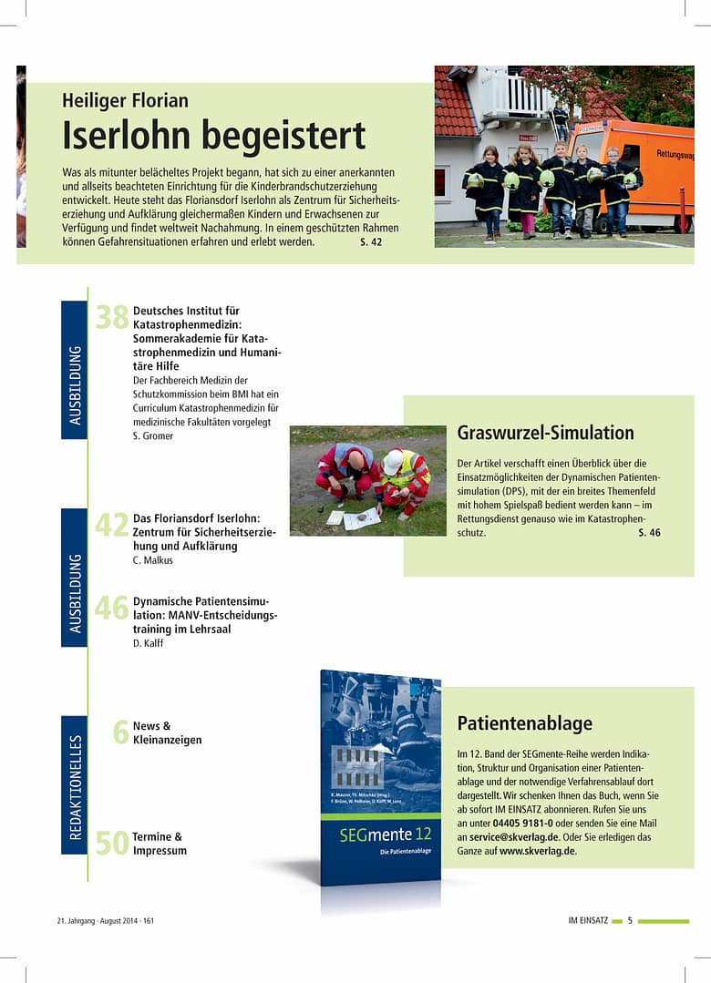 IM EINSATZ 04/2014 - Pädagogik im Bevölkerungsschutz