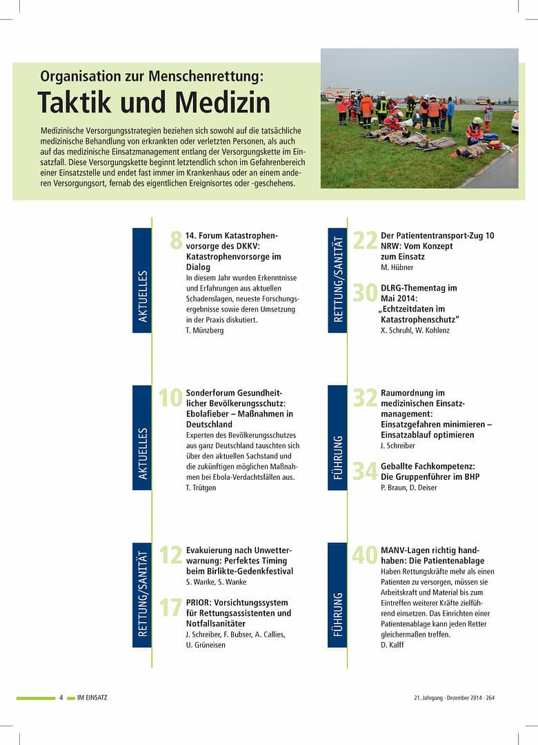 IM EINSATZ 06/2014 - Organisation zur Menschenrettung