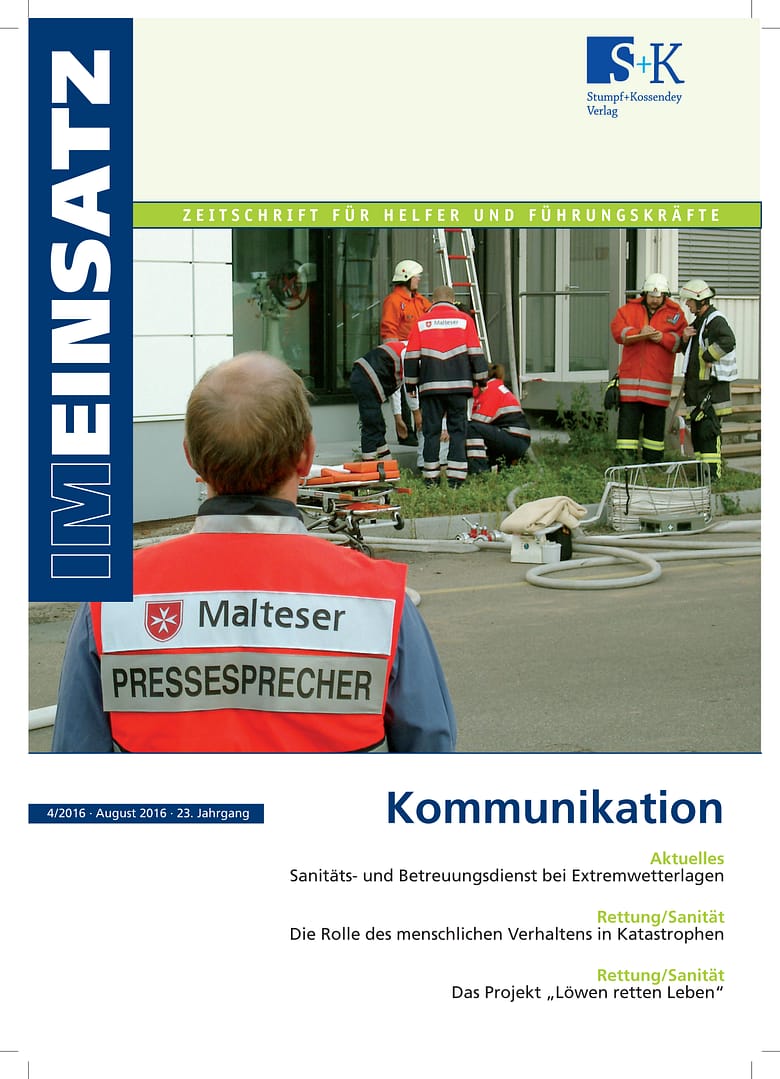 IM EINSATZ 04/2016 - Im Notfall richtig kommunizieren
