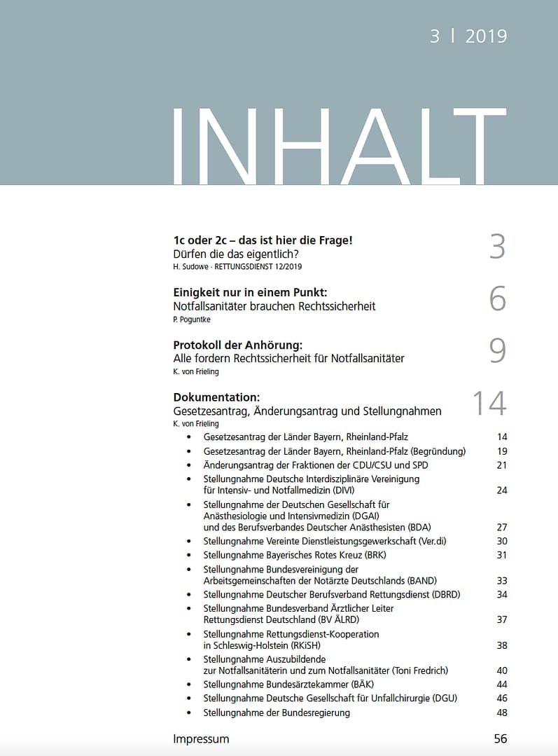 RETTUNGSDIENST E-Dossier zum Thema Corona-Impfung – Bild 2