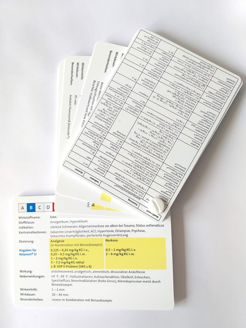 Notfallmedikamente im Rettungsdienst - Lern- und Taschenkarten für den Notfallsanitäter – Bild 3