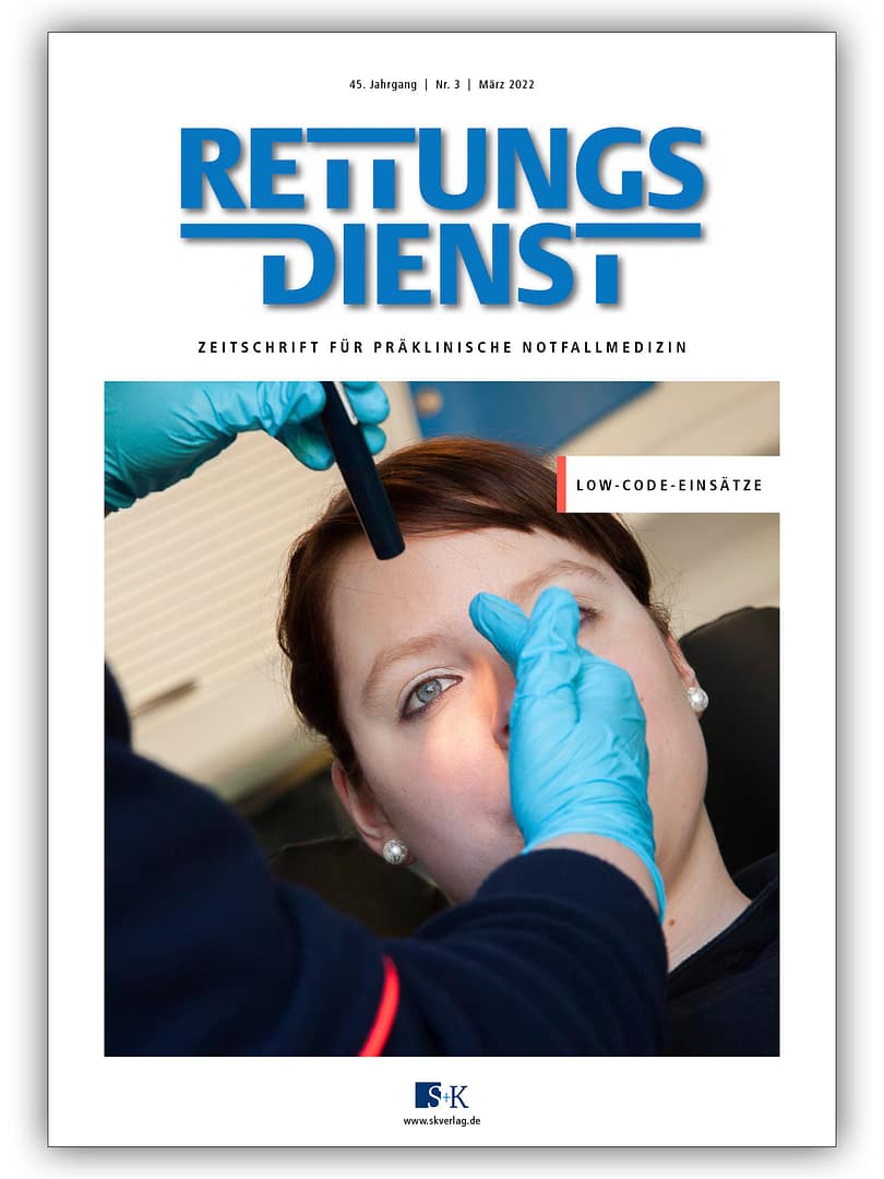 RETTUNGSDIENST 3/2022: Low-Code-Einsätze [Digital]