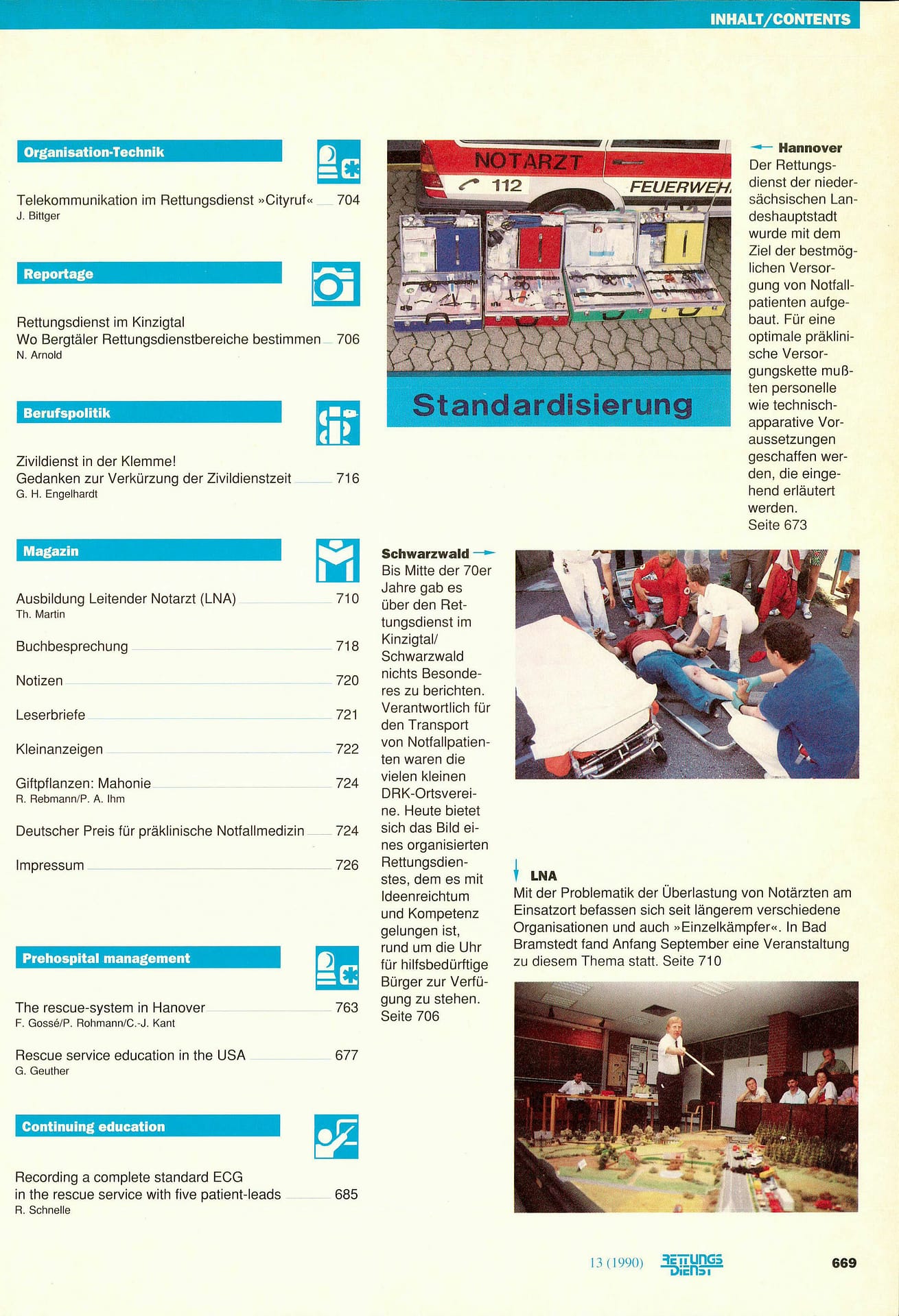 RETTUNGSDIENST 11/1990